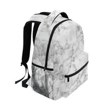 Cute Marble Girls Backpacks for Elementary School Bookbag 3rd 4th 5th Grade - £17.96 GBP