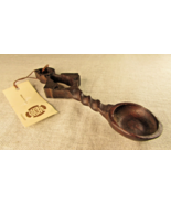 Vintage Handcrafted Welsh &#39;Double Bell&#39; Love Spoon - €27,50 EUR