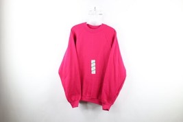 Deadstock Vintage 90s Streetwear Womens XL Blank Baggy Fit Sweatshirt Pink USA - $49.45