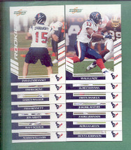 2007 Score Houston Texans Football Team Set - $3.00