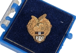 Vintage FOE Fraternal Order Of Eagles 20 Years Member Pin - £23.58 GBP