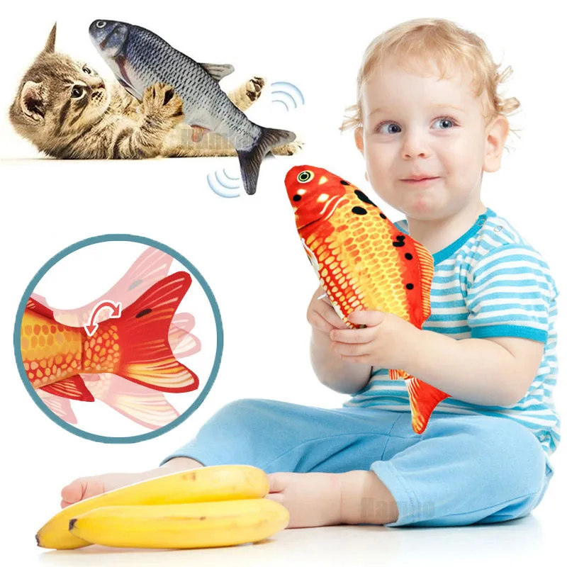 Electric Baby Sleeping Fish Toy Swing Animated Fish for Interactive Baby Fish - £13.98 GBP+