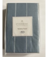 Everhome Milo Stripe Faded Denim/White Vertical Stripe 50 x 63” Window P... - $711.88 MXN