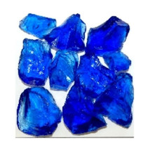 Recycled Chunky Glass, Blue - Medium - 0.5-1 in. - 1 lbs - $535.80 MXN