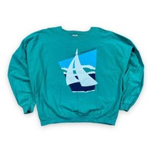 Vintage 90s Crazy Shirts Sweatshirt San Francisco California Sailing Boa... - £14.23 GBP