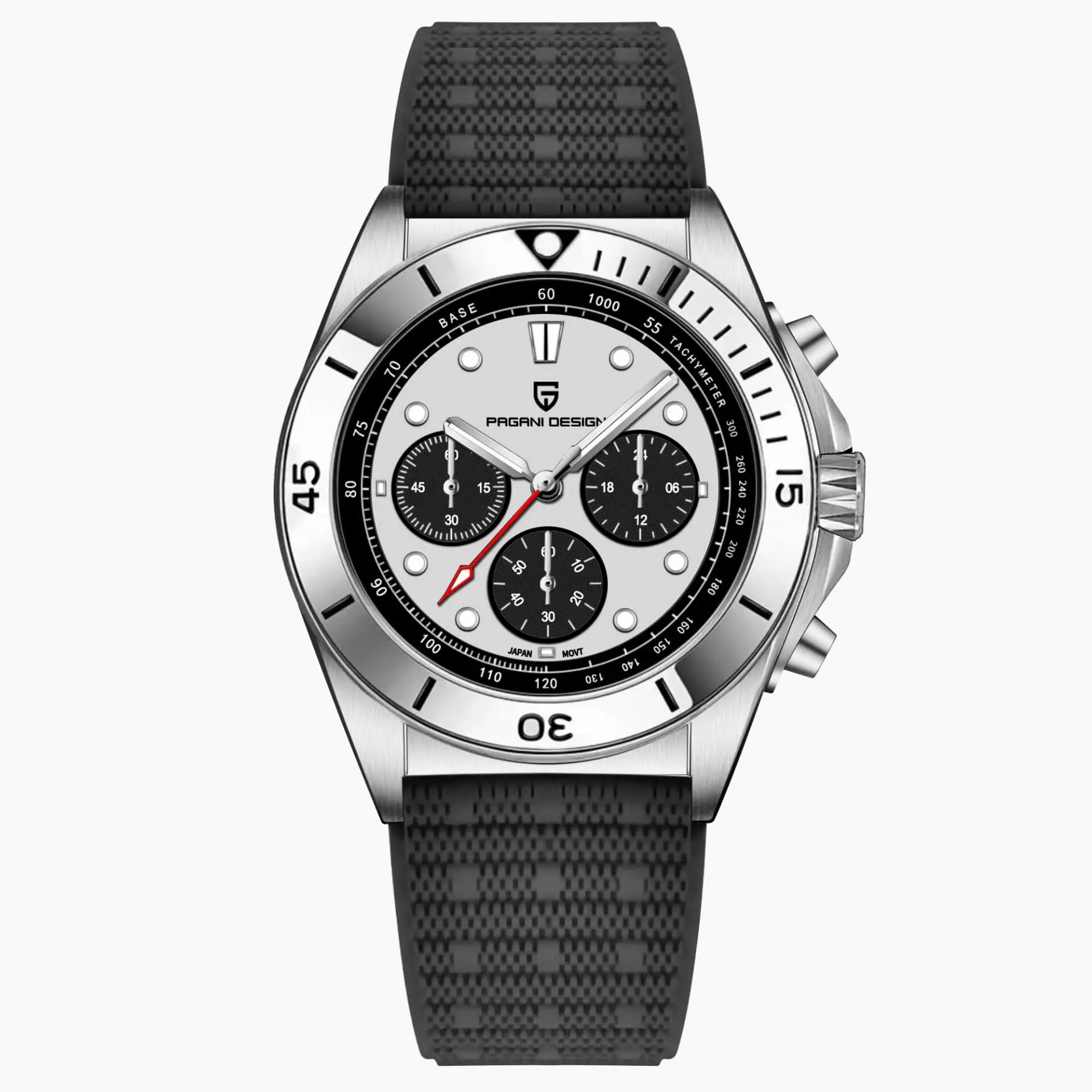 Quartz Watch Sapphire Multi-Function Chronometer Japan VK63 Men Watch St... - £170.56 GBP