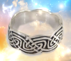 HAUNTED RING THE 9 KNOTS TO ENSURE MAGICK WORKS RARE SECRET OOAK MAGICK image 2