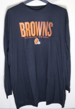 Cleveland Browns NFL Long-Sleeve Black T-shirt 4XL NWT - £15.51 GBP