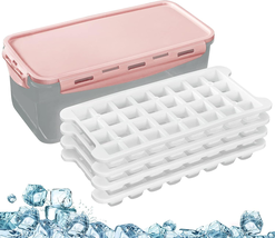 Silicone Ice Cube Trays and Ice Cube Storage Container Bin Set with Airtight Loc - £11.01 GBP