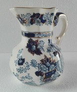 Mason&#39;s Ironstone Porcelain Sapphire Pattern Jug Hand Painted Made in En... - £63.71 GBP