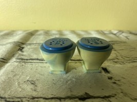 Vintage Blue Plastic Toilet Salt And Pepper Shakers &quot;Im Full Of P&quot; - £11.75 GBP