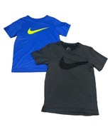 Nike Boys Set Of 2 Dri-Fit Athletic Tees Size Medium (lot 113) - £16.76 GBP