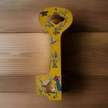 Vintage 1970s Mushroom Wood Plaque Key Rack Wall Hanger Enesco Fairy Cottage  - £21.47 GBP