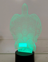 3D Hologram Turtle Night Light Optical Illusion Multi-Color LED Turtle Lamp - £13.76 GBP