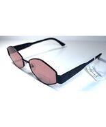 NEW JESSICA SIMPSON Black Pink Lens Metal J6420 Classic Sunglasses + Case - €30,85 EUR