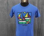 Vintage Graphic T-shir t- Oxford UK Sail Boat Graphic CPM - Men&#39;s Small - £30.49 GBP