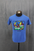 Vintage Graphic T-shir t- Oxford UK Sail Boat Graphic CPM - Men&#39;s Small - £30.49 GBP