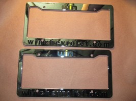Pair of 2X Carson WIN Chevrolet License Plate Frame Dealership Plastic - $26.84
