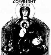 Mother Mary And JESUS-NEW Mounted Rubber Stamp - $8.55