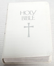 Vintage Holy Bible New American Bible Genuine Bonded Leather Wedding Nelson - £10.38 GBP