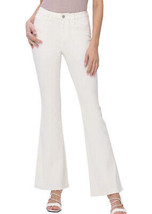 Women&#39;s Ivory Retro Flare Bell Bottom Long Length Stretch Denim Jeans - M - £15.56 GBP