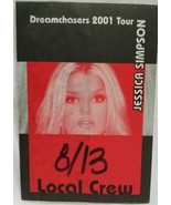 JESSICA SIMPSON - VINTAGE ORIGINAL 2001 CONCERT TOUR CLOTH BACKSTAGE PASS - $10.00