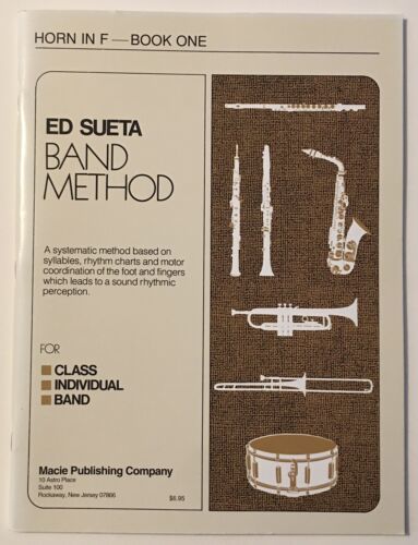Primary image for Ed Sueta Band Method HORN IN F Book One 1 for Class Individual Band NEW