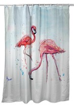 Betsy Drake Betsy&#39;s Flamingos Shower Curtain - £85.29 GBP