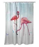 Betsy Drake Betsy&#39;s Flamingos Shower Curtain - £85.65 GBP