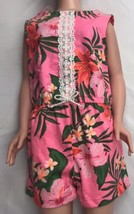 Carters Hawaiian Romper New Sz 12 Months Pink Green Orange One Piece Suit - $17.00
