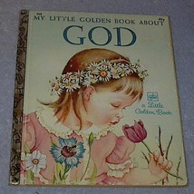 My Little Golden Book About God 268 Eloise Wilkin Vintage 1976 - £4.83 GBP
