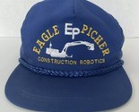 Vtg Trucker Hat Eagle Picher EP Tractor Hat Robotics Blue Adjustable Koti - £10.06 GBP