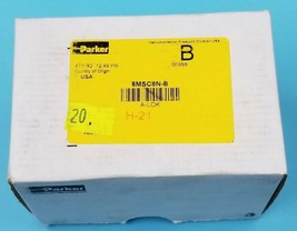 BOX OF 20 NEW PARKER 6MSC8N-B BRASS FITTINGS, 3/8&quot; A-LOK X 1/2&quot; MNPT, 6M... - £157.11 GBP