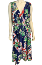 NWT Anthropologie Plus Maeve Blue, Green, Purple Floral Sleeveless Dress... - £94.57 GBP