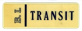 Braniff International Airways B.I.  Transit / Transito Card - £37.16 GBP