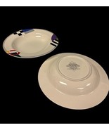 Set of 2 Mikasa Maxima HIGH SPIRITS Super Strong China 9” Soup Plates EU... - $27.12 CAD