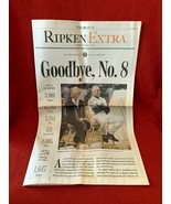 Cal Ripken Jr., Baltimore Sun Special, Goodbye No. 8, 10/7/01, Section D... - $68.96