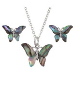 Tide Jewellery inlaid Paula shell butterfly pendant on 18″ trace chain  - £20.17 GBP