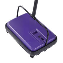 VEVOR Manual Sweeper 300 ml Dustbin 6.7" Width Home Office Carpets Purple - $19.90