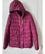 Barbour Burgundy Womens Quilted Jacket Size 8uk Express Shipping - £27.83 GBP