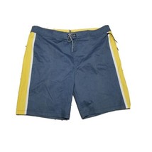 Goodfellow NWT Men&#39;s Board Shorts Swimsuit ~ Sz 36 ~ Gray, Yellow, White - £15.63 GBP