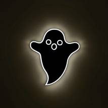 Ghost T | Edge Lit Acrylic Signs, Neon Sign Custom, Home Decor, Gift Neon light - £31.98 GBP+