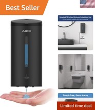 27oz Large Capacity Wall-Mount Soap Dispenser - Infrared Sensor, Matte B... - $71.99