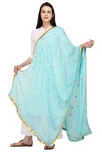 indian dupatta for women chiffon scarf stole wedding kurti suit - $28.30