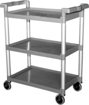 Plastic, Utility, Bus Cart, 3 Tier, 16&quot; X 31&quot;, 250 Lbs, Knock down, C-23WM (New) - £70.71 GBP