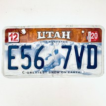 2020 United States Utah Base Passenger License Plate E56 7VD - $11.87