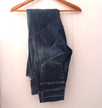 Rock &amp; Republic Berlin size 10 Dark Wash Straight Leg Women&#39;s Jeans - £7.02 GBP
