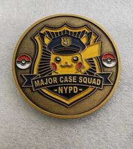 Rare NYPD Major Case Squad Challenge Coin - Pikachu &amp; Charizard Police P... - $26.73