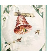 C1890s Victorian Trade Card Beautiful Bell Flower Birds Embossed Ephemer... - $367.32 MXN