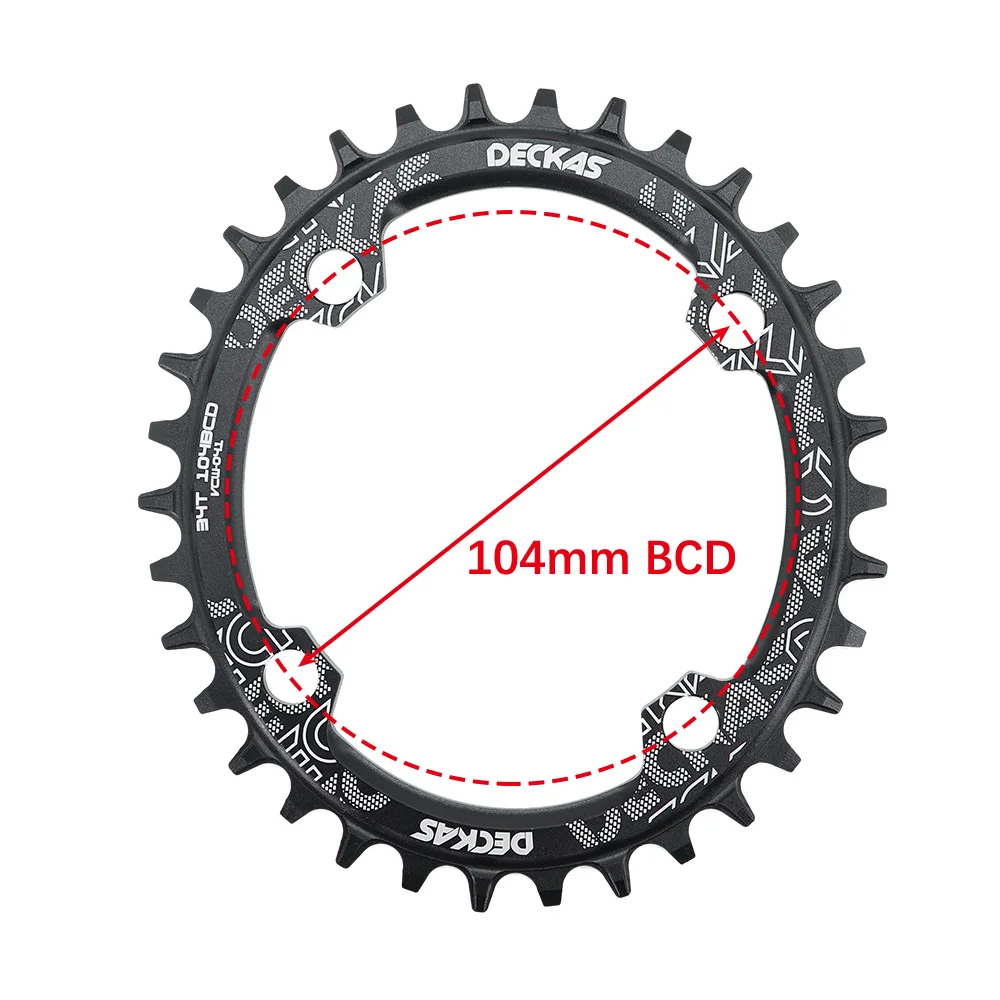 Sporting Deckas Oval Chainring 104BCD  for Shimano MTB bike bicycle chain ring 3 - £24.69 GBP